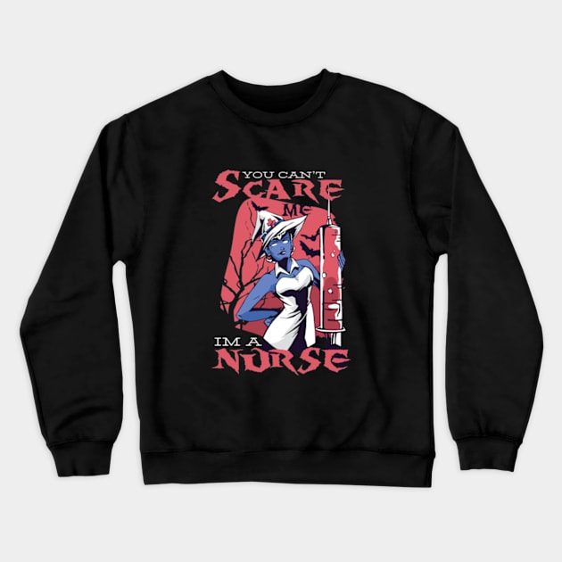 Halloween Nurse Gift Crewneck Sweatshirt by LYNEXART